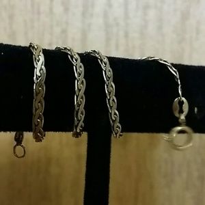 14k bracelet.  Gorgeous and flexible!